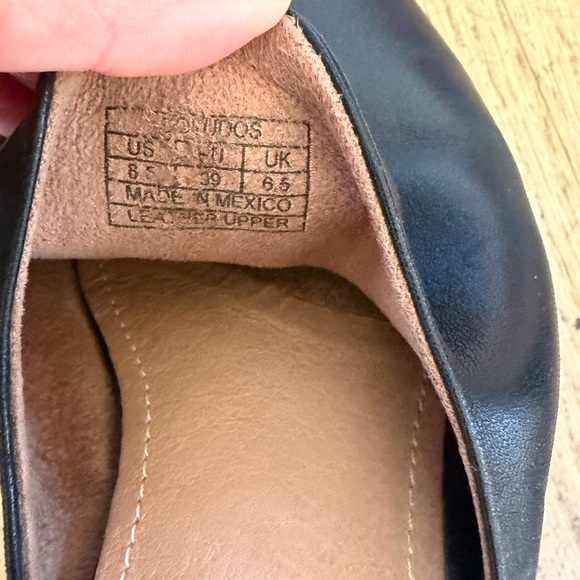 Soludos leather mule pointed toe block heal - Picture 14 of 15